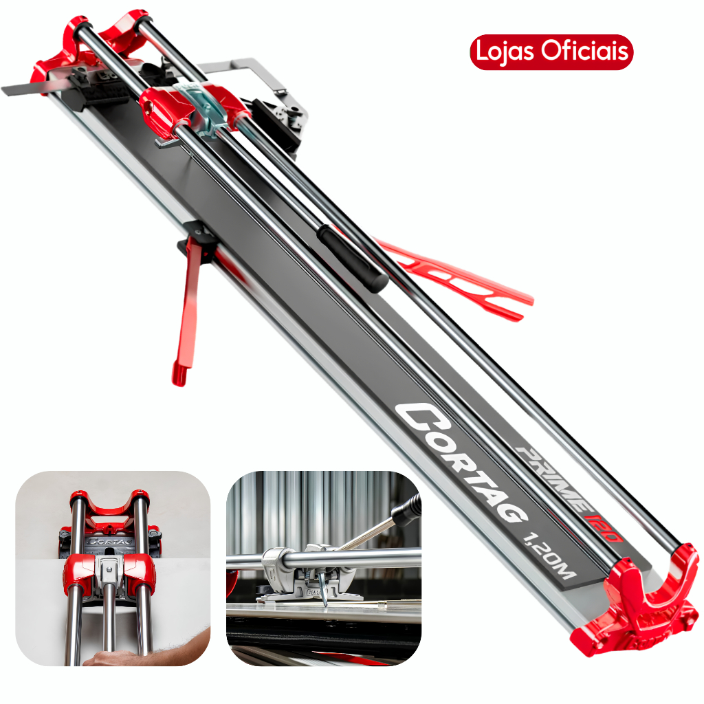 Cortador Riscador De Piso Cerâmica Prime 120 Cortag Manual Profissional 120cm