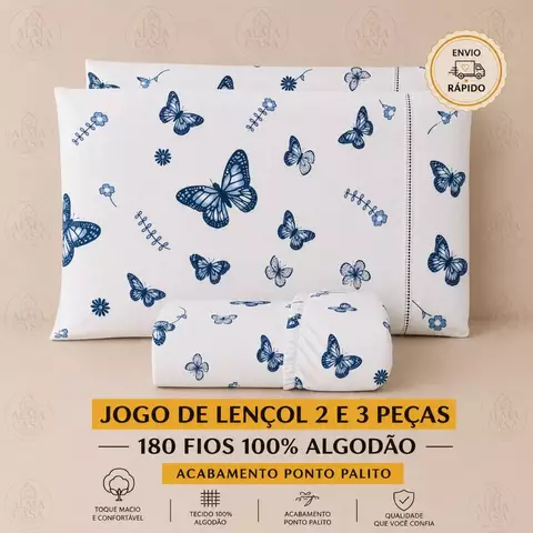 JOGO DE LENÇOL 2 E 3 PEÇAS 180 FIOS 100% ALGODÃO SOLTEIRO CASAL QUEEN KING TOQUE MACIO
