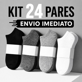 Kits Até 24 Pares De Meias Soquete unissex Menor Preço -Envio Imediato