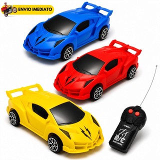 Carrinho de Controle Remoto Infantil Esportivo Carro Brinquedo Elétrico Alta Velocidade M…