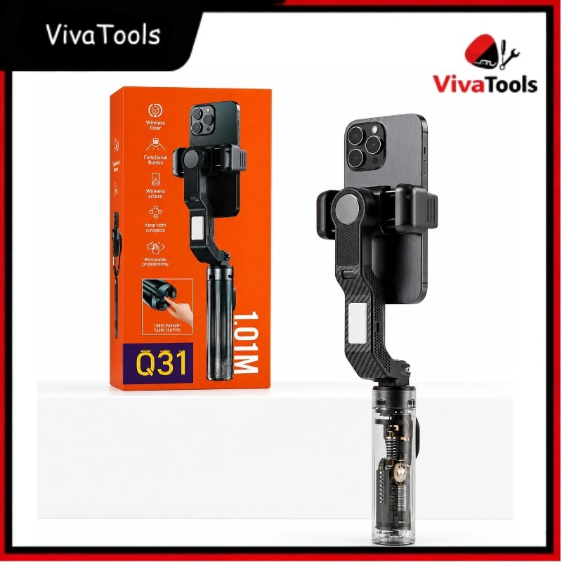 Gimbal Estabilizador Celular Anti-Vibração com Tripé e Bluetooth - Vídeos Profissionais e Fotos Estáveis
