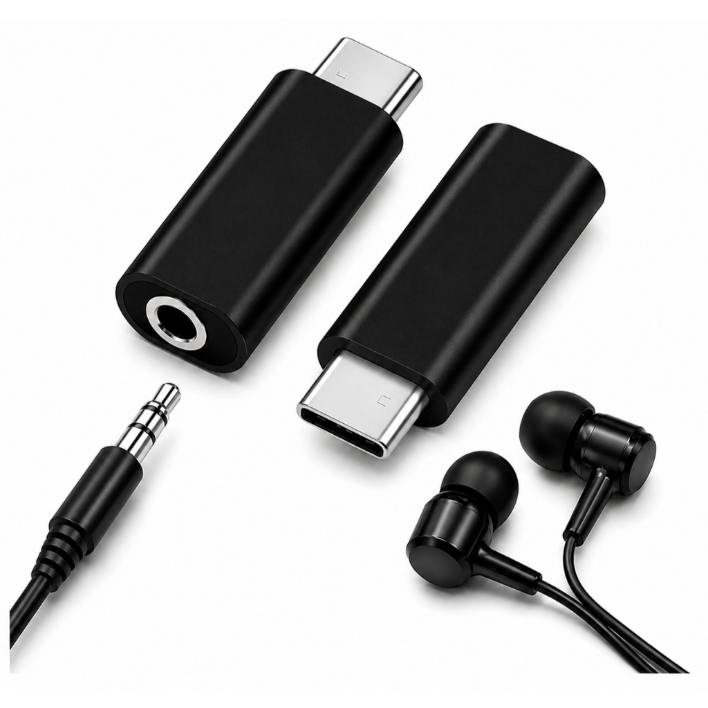 Adaptador Tipo C para P2 Conversor Fone de Ouvido Áudio Som Estéreo Compatível Celular Tablet e Note