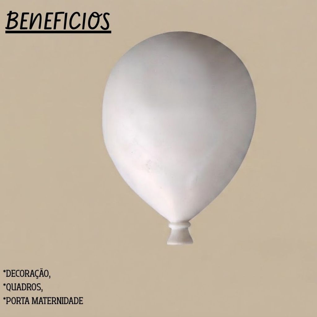 Bexiga Grande Resina Decoração Artesanato Pintura Aviador Urso — imagem 2 de 2