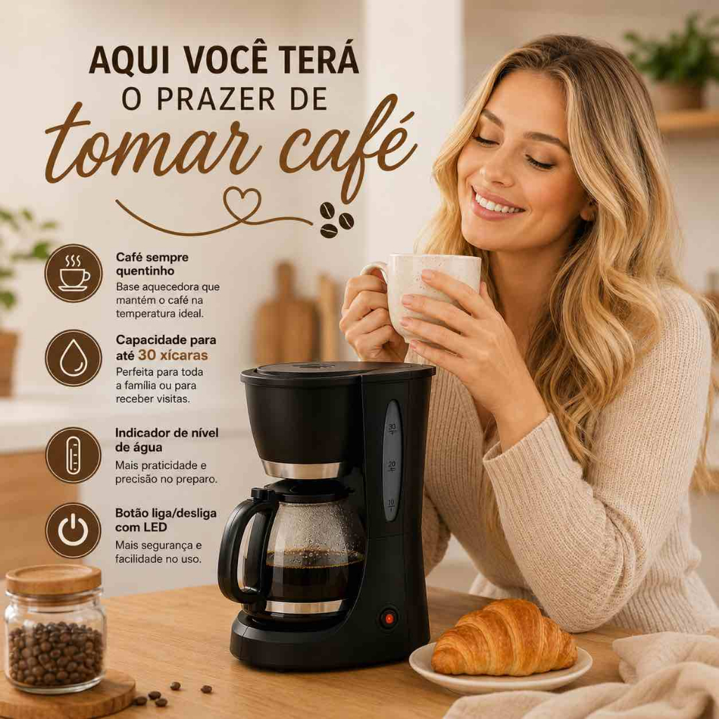 Jarra Elétrica Chaleira Elétrica Inox 1.8 Litros Base Giratória 360 Graus 220v Rápida Segura Moderna
