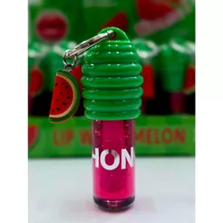 Gloss Melancia Com Chaveiro Cute Brilho Labial