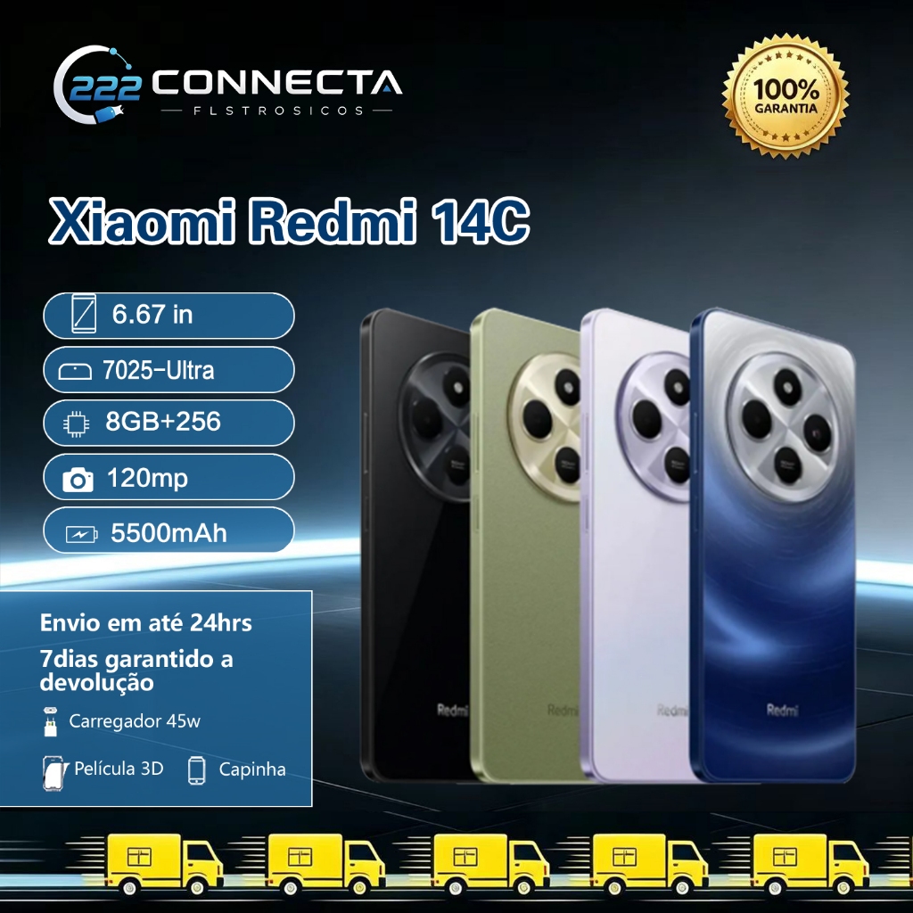 Celular Xiaomi Redmi 14C 256GB 8GB / 4GB Ram / 128GB 6GB / 4GB Ram Dual Sim Global