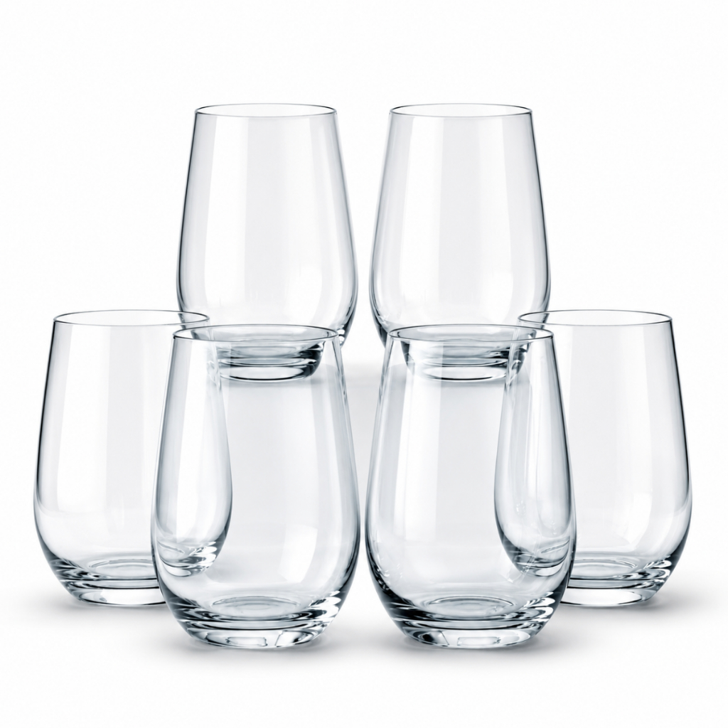 Kit 6 Copos De Vidro 480ml Nadir Figueiredo Dubai Long Drink Suco Água Presente