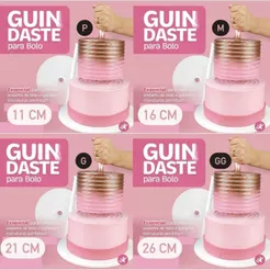 GUINDASTE PARA BOLO BLUESTAR LANÇAMENTO - SOBREPOSIÇÃO DE BOLO DE ANDAR FÁCIL 11CM, 16 CM E 21 CM (CHOCO)