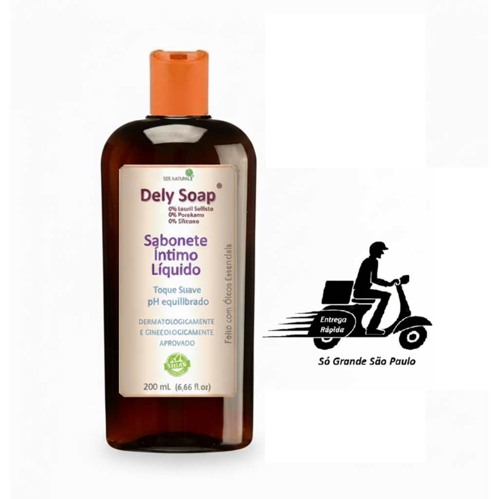 Candidíase de Repetição Nunca Mais, Sabonete Íntimo Dely Soap 200 ml, Motoboy Grande São Paulo