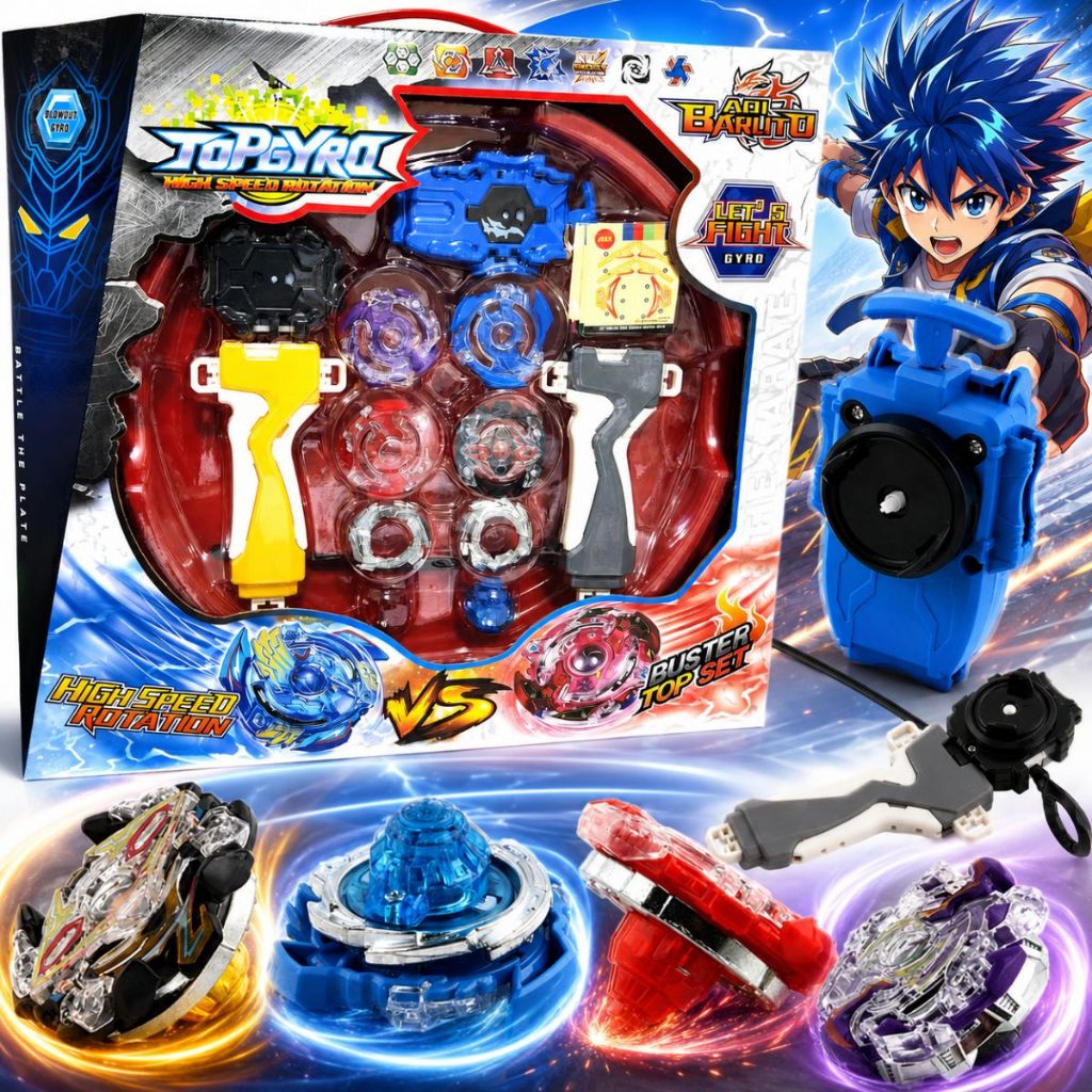 Kit Piões Lançadores Duplos Arena Lançamento Envio Rápido