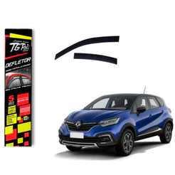 Calha de Chuva Renault Captur 2017 a 2023 TG Poli Defletor 4 portas Protetor Janelas Fumê