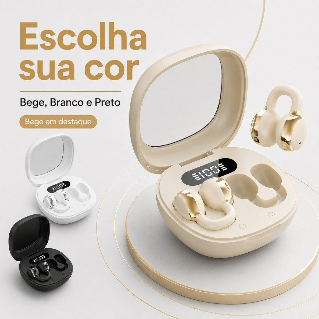2026 X31 Fone de ouvido sem fio Bluetooth OWS com clipe de ouvido estéreo sem fio