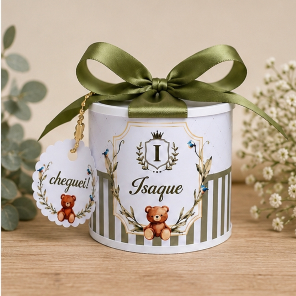 Kit Tubolatas Personalizadas Maternidade Menino 5x6 - Lembrancinha Nascimento  Chá de Bebê  Mêsversário com ou sem Tag