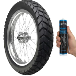 PNEU 110/90-17 PIRELLI MT-60 TT 60P ORIGINAL + SELANTE TAPA FURO Xre 190 Bros 150 Bros 160 spec 300ml