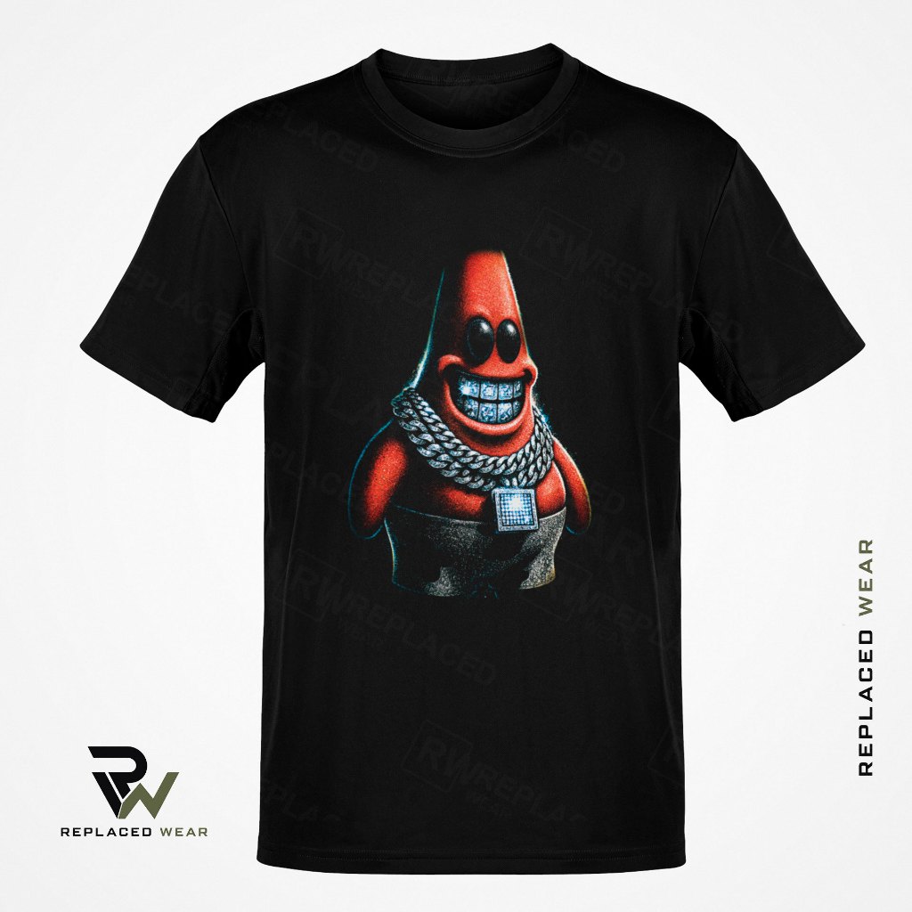 Camiseta Patrick Estrela Bob Esponja Desenho Unissex Streetwear Trap Hype Academia