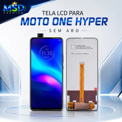 Tela Frontal Display LCD MOTO ONE HYPER - Sem Aro - Toque Fluido Testado