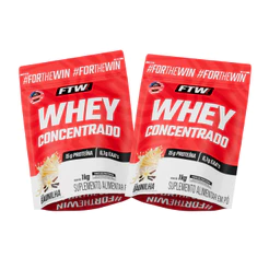 Kit 2x Whey Concentrado Refil 1kg - FTW