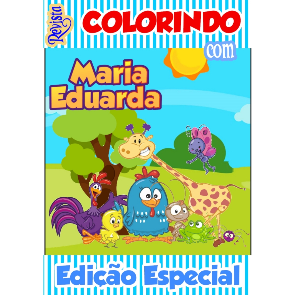Livro de Colorir Pintadinha Personalizado | Mini Livrinho e Livro Grande | Lembrancinha Infantil
