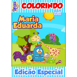 Livro de Colorir Pintadinha Personalizado | Mini Livrinho e Livro Grande | Lembrancinha Infantil
