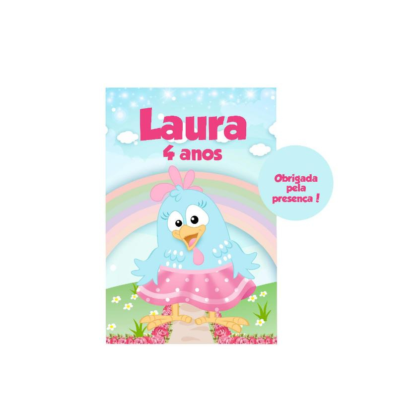 Saquinho Zip Lock Personalizado Galinha Pintadinha Lembrancinhas Sacolinha Personalizados Decoração