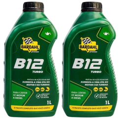 Kit 2 Aditivo de Motor a Diesel B12 Turbo 1 Litro BARDAHL