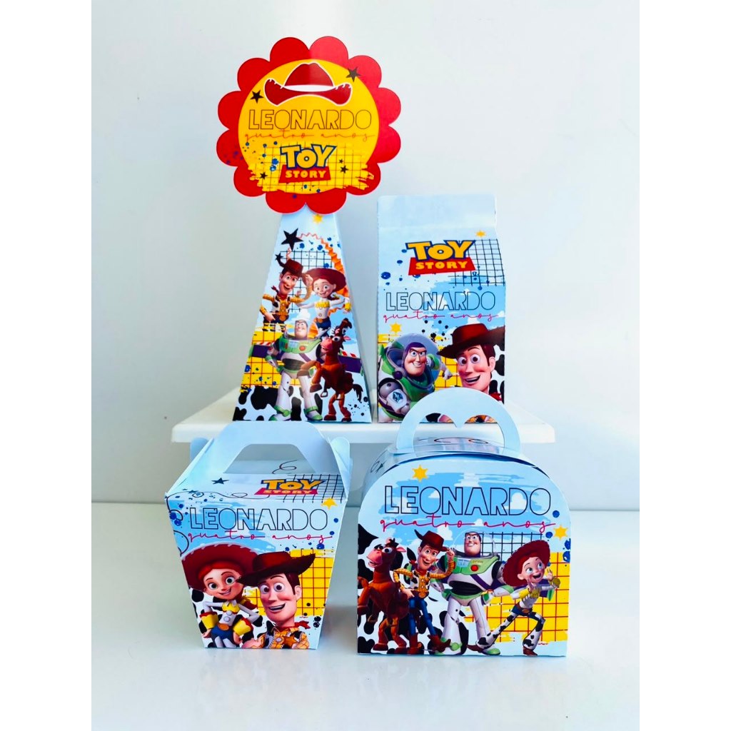 PEGUE MONTE KIT CAIXINHAS PERSONALIZADAS TOY STORY \MIMOS, LEMBRANCINHAS ,CAIXINHAS,INFANTIL,KIT FESTA ,ANIVERSÁRIO.