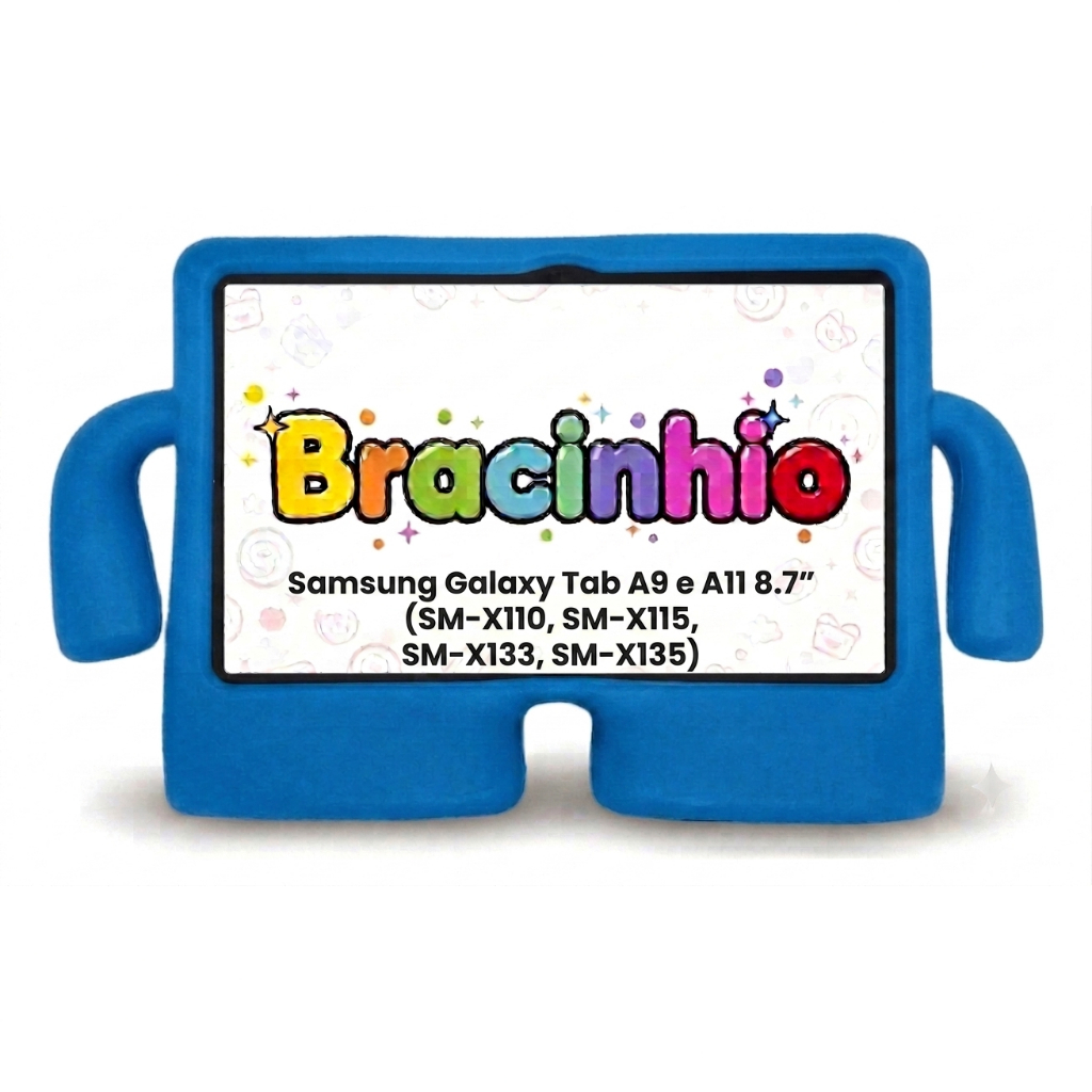 Capa suporte alça Para Tab A9 8.7 X110/x115  Capa Para  Galaxy Tab A11 8,7 2025 