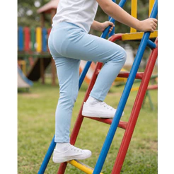 Kit 5 Calças Infantil Menino Algodão Cores Sortidas Básica Confortável