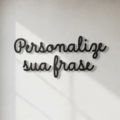 Frase Personalizada Em Mdf - Lettering 5 Palavras