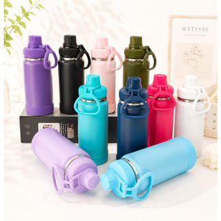 Garrafa Térmica Com Alça Academia com a base de silicone 350ml/600ml/800ml/1000ml