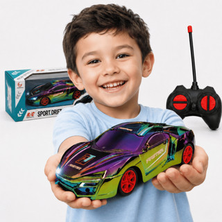 Carro de Corrida com Controle Remoto Carrinho Esportivo Infantil
