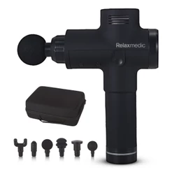 Pistola Massageadora Deep Therapy Profissional Massagem Potente Liberação Miofascial Relaxamento Muscular Relaxmedic