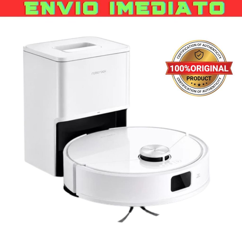 Robô aspirador Roborock Q7 L5+ branco com base