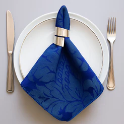 Kit 50 Guardanapos em tecido Jacquar 35x35 cm para festas e Buffet luxo acabamento OVERLOQUE - Varias cores