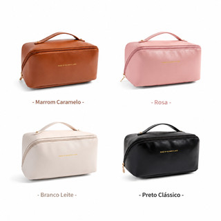 KIT 1/2 PCS Bolsa Necessaire Feminina para Maquiagem e Cosméticos Couro De Capacidade Por…