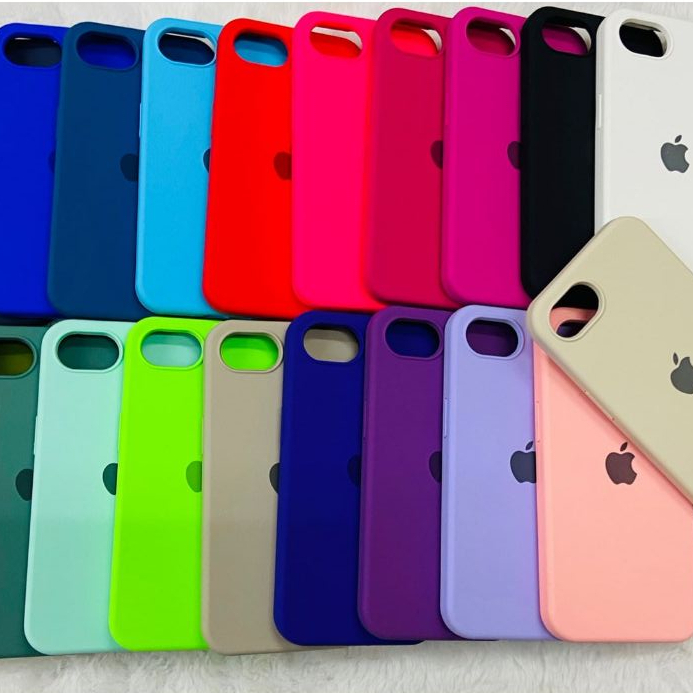 CAPA CAPINHA CASE PARA IPHONE 16E e 17E  NORMAL A SILICONE INTERIOR AVELUDADA COM CÂMERA ABERTA