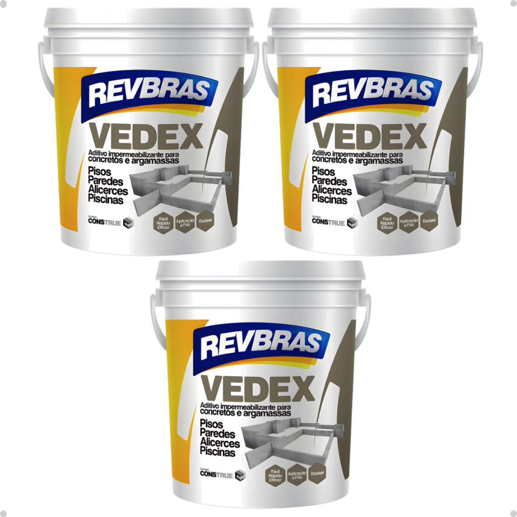 Kit 3 Fundo Preparador Para Gesso Selante Base De Água Construção 3,6l Revbras