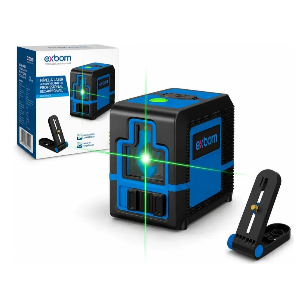 Nível A Laser Verde Greenpro 2 Linhas Autonivelante 3d