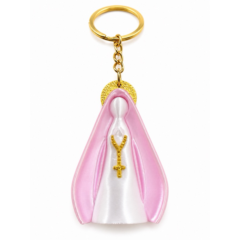 Chaveiro Nossa Senhora Aparecida 3D Católico | Lembrancinha Batizado, Crisma, Primeira Comunhão | Presente Religioso