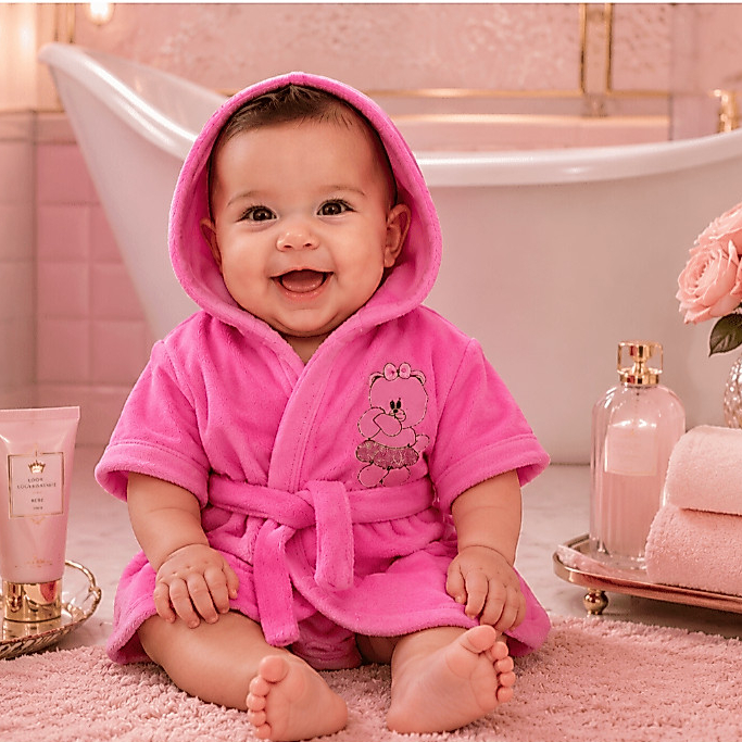 Roupão Bebê Banho Recem Nascido Super Confortavel e Delicado Soft Menino e Menina Baby