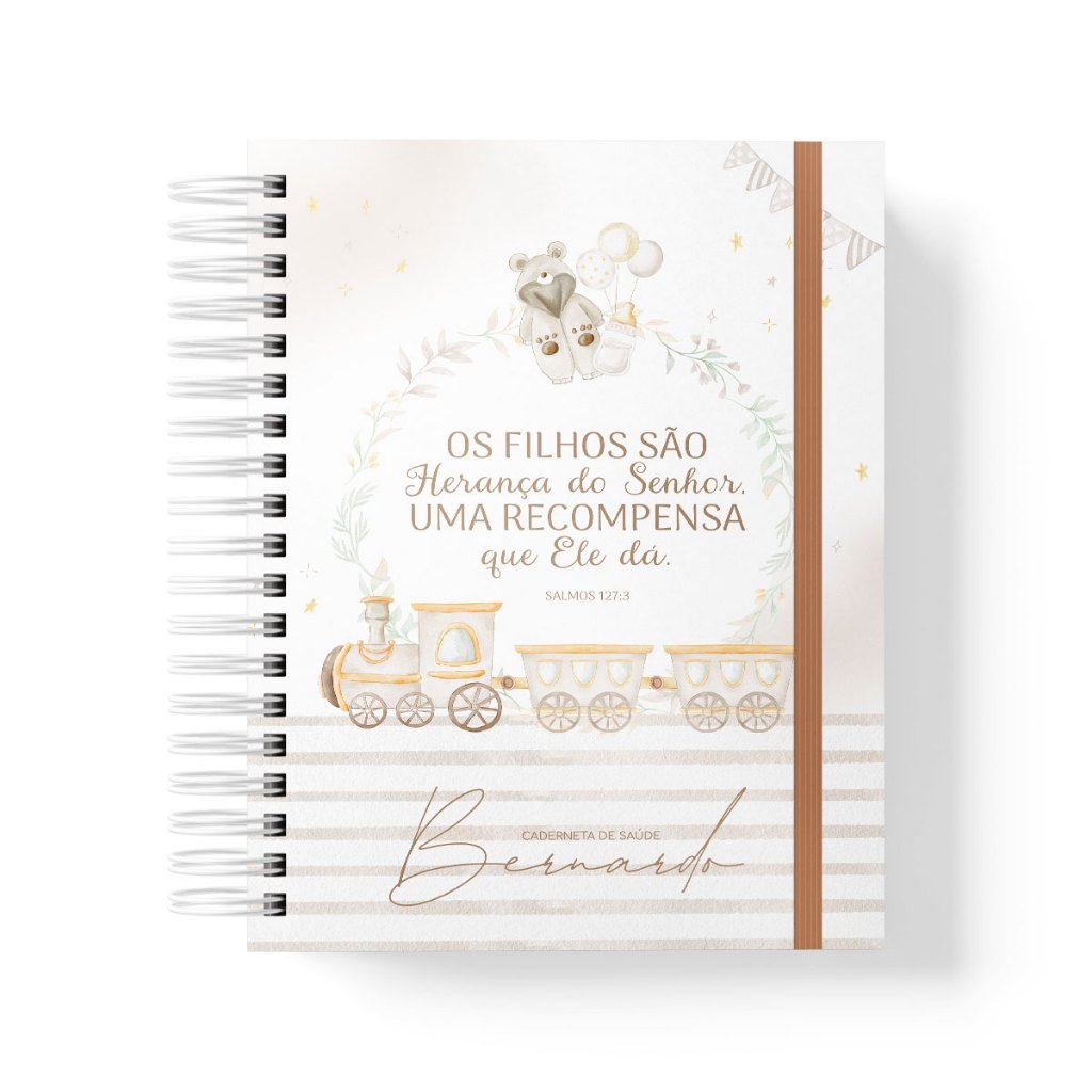 Caderneta de Saúde/Vacinação Personalizada Herança do Senhor Menino - Versão atualizada - Capa Dura