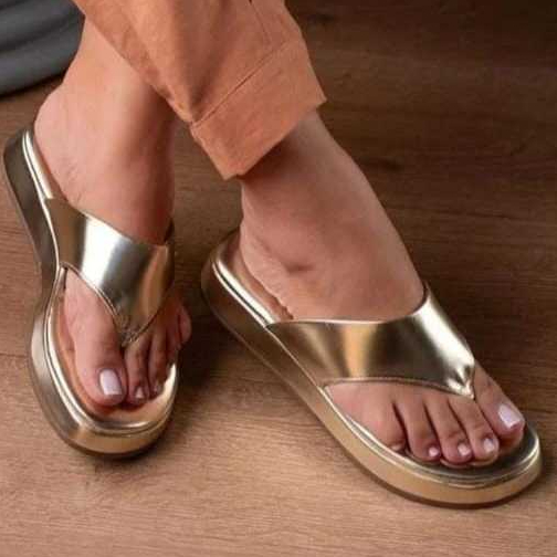 Sandalia  Feminina Flatform Chinelo Confortavel Leve Lançamento