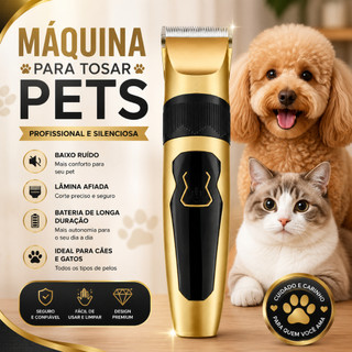 Kit 10 peças, Máquina De Tosar Cachorro Profissional, Pet De Corte Cabelo Tosador de Cã…