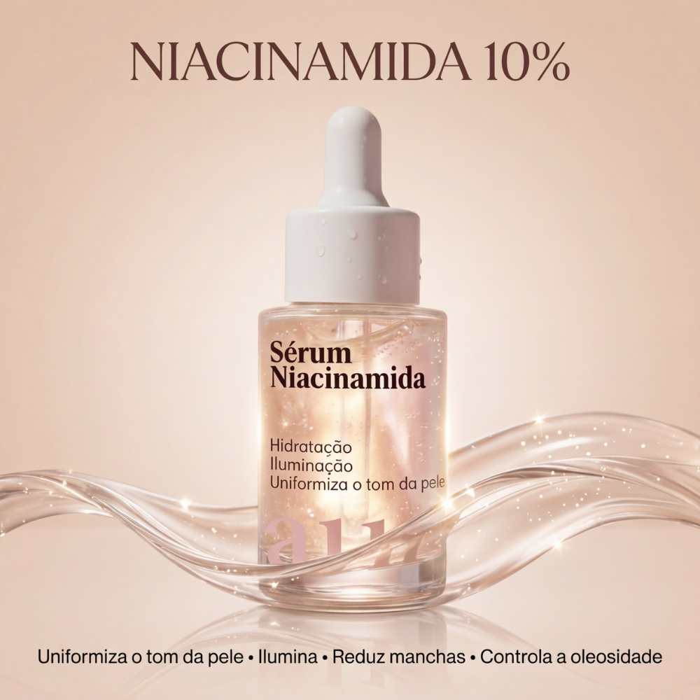 Sérum Facial Niacinamida 30 ml com Vitamina C, Hidrata e Uniformiza | Auvée