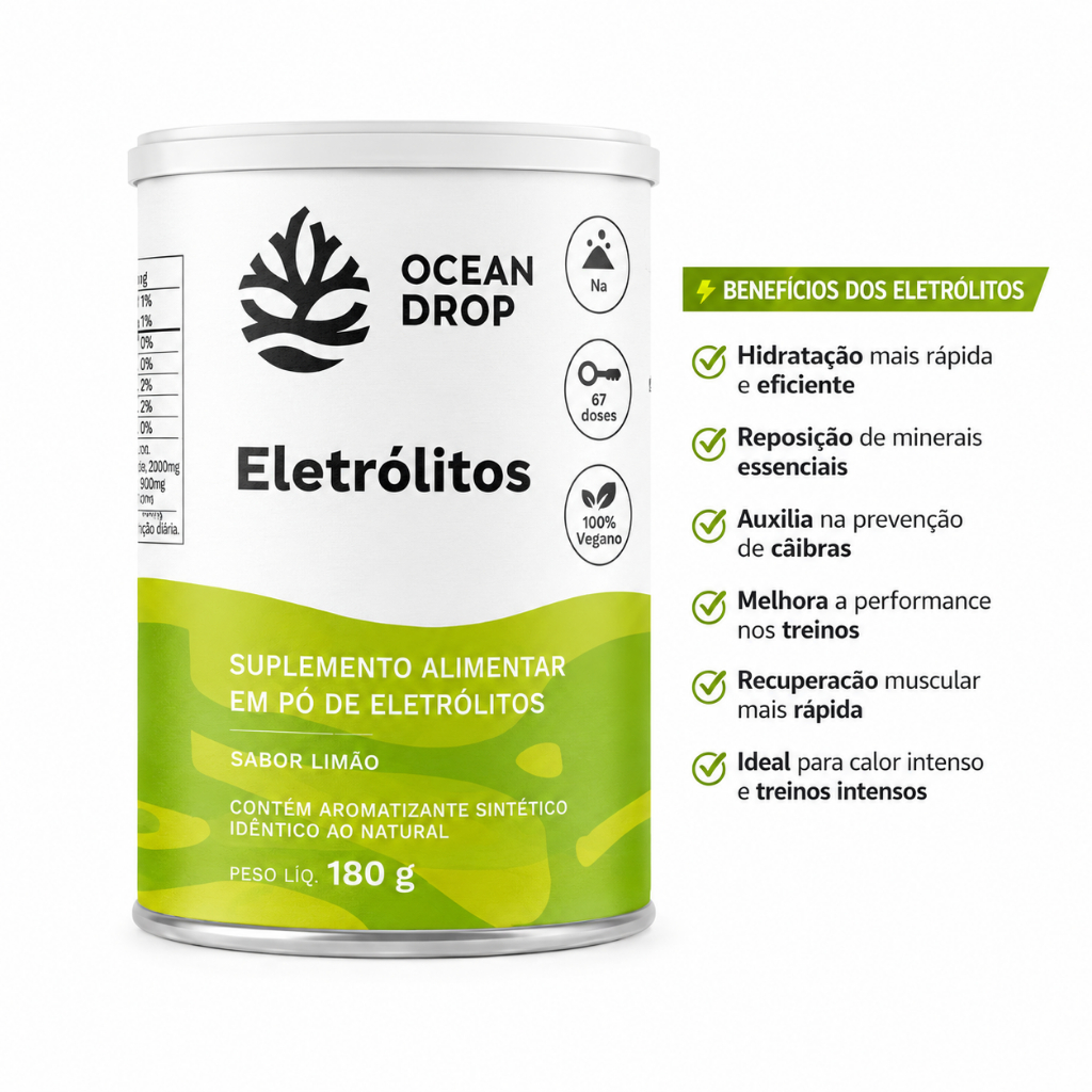 Suplemento Alimentar Eletrólitos 180g Ocean Drop — imagem 2 de 2