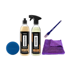 Kit Limpar Bancos De Couro - Higicouro + Hidracouro Vonixx