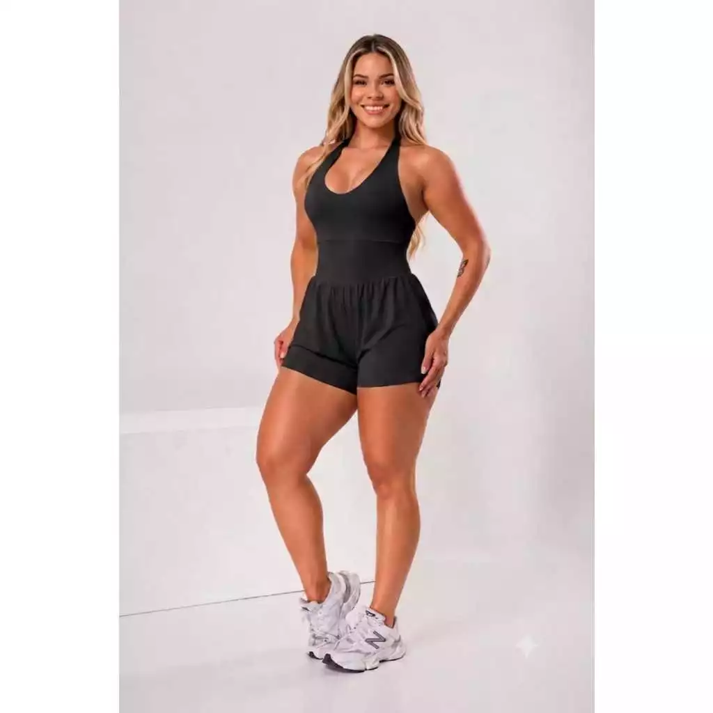 Macaquinho Feminino em Suplex Premium – Conforto, Estilo e Caimento Perfeito, Fitness, Academia, Treino, Malhação, Saúde — imagem 1
