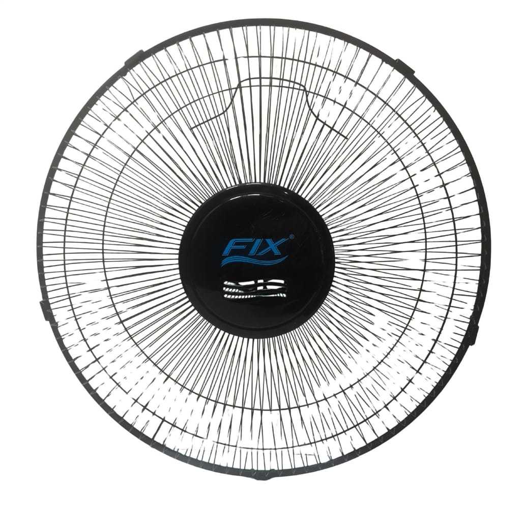 Par Grades Ventilador 43cm marca fix Frontal e Traseira Original Reposição Peça Proteção Aço Preto