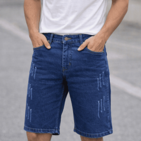 Bermuda Jeans Masculino Com Elastano Premium Casual Confort