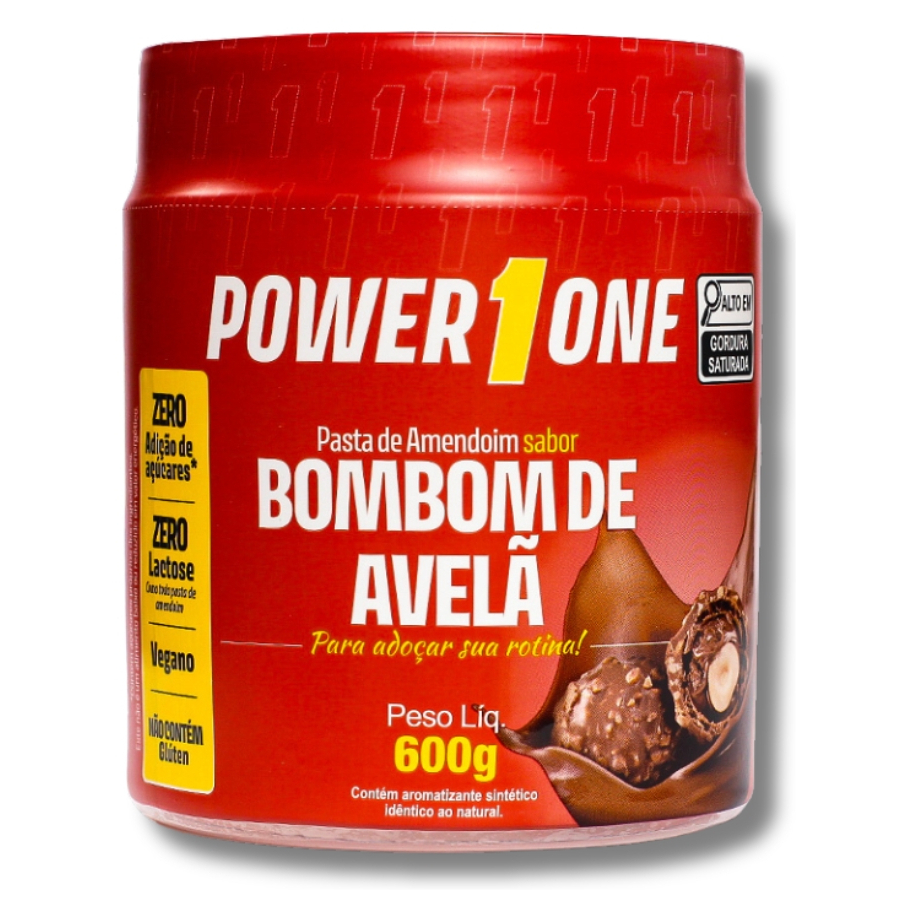 Pasta de Amendoim Power1 One 600g Zero Lactose Sem Glúten